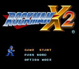 Rockman X2 (Japan) Title Screen